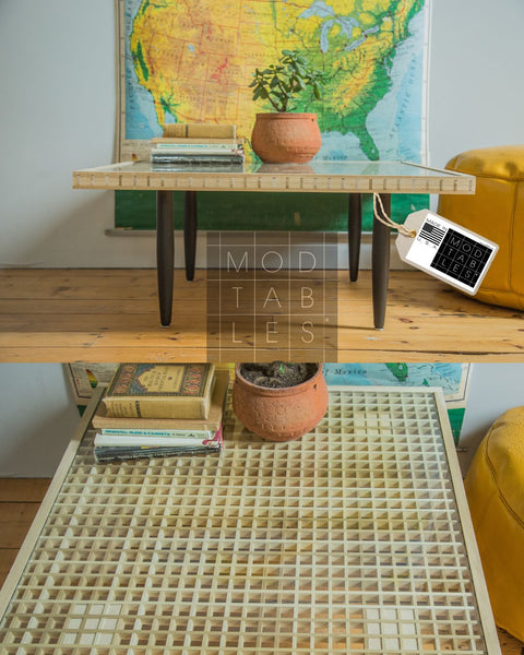 Handmade to Order Wooden Mod Square Table Limited Edition