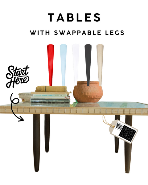 Handmade to Order Wooden Mod Square Table Limited Edition